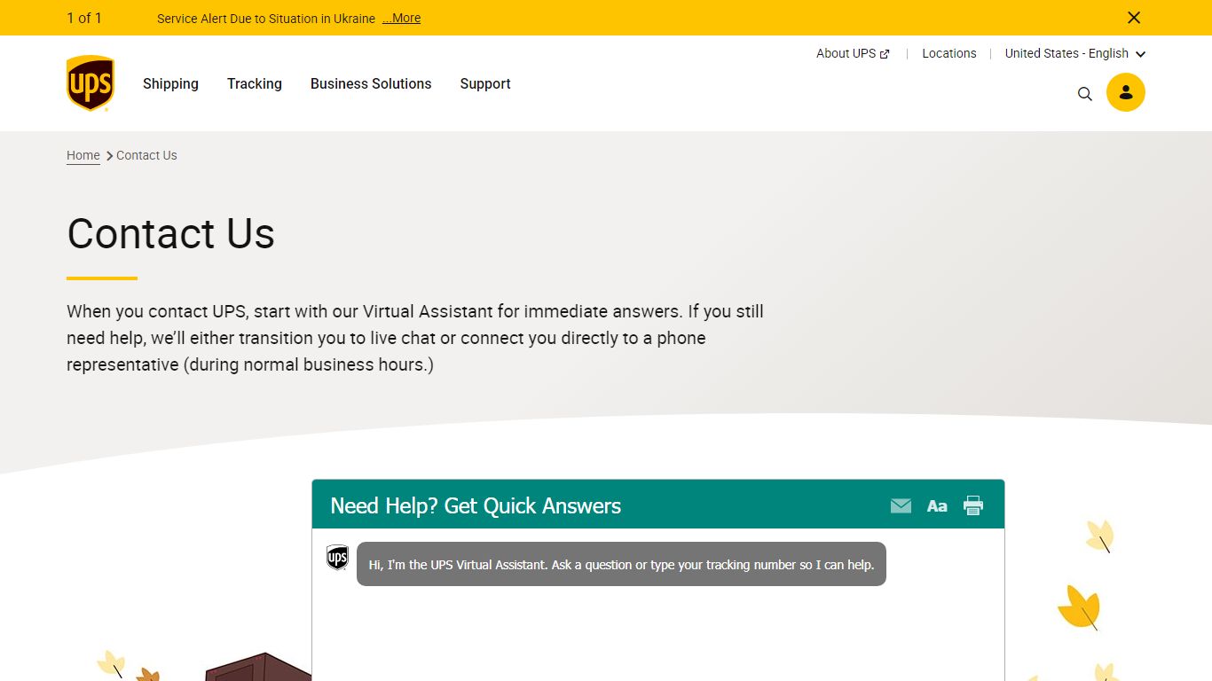 Contact Us | UPS - United States